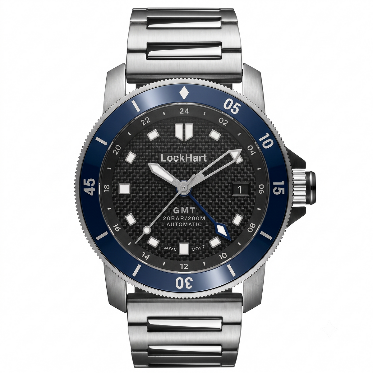 LockHart Eclipse | 42mm | Carbon Blue