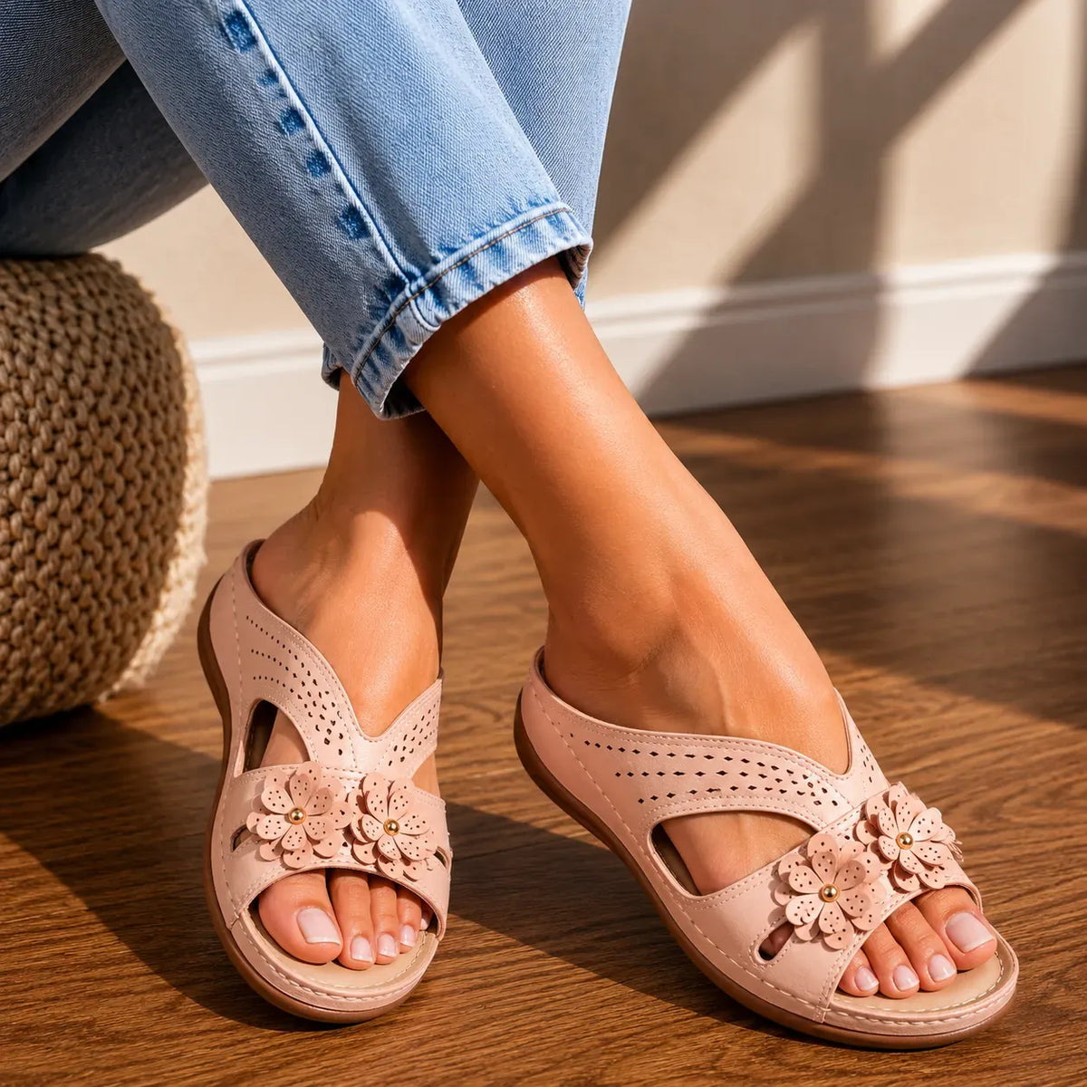 Orthopädische Damen-Komfortsandalen | Ergonomisches Fußbett · Leicht