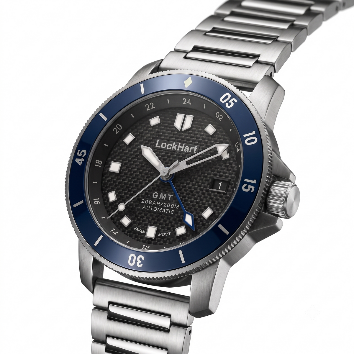 LockHart Eclipse | 42mm | Carbon Blue