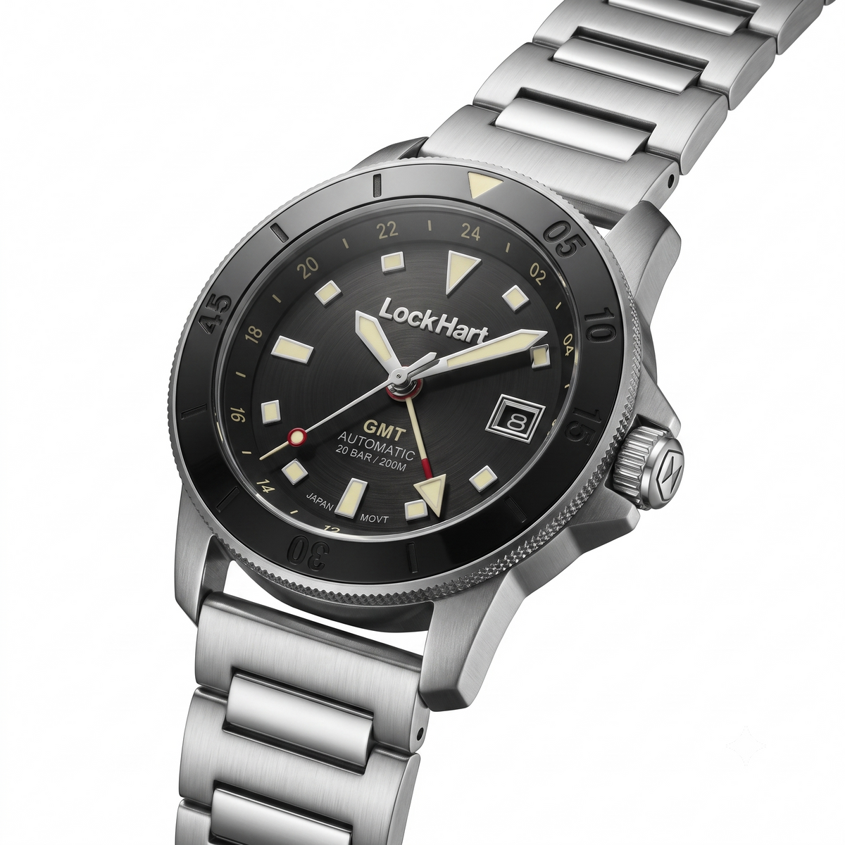 LockHart Longitude | 42mm | Arctic Steel